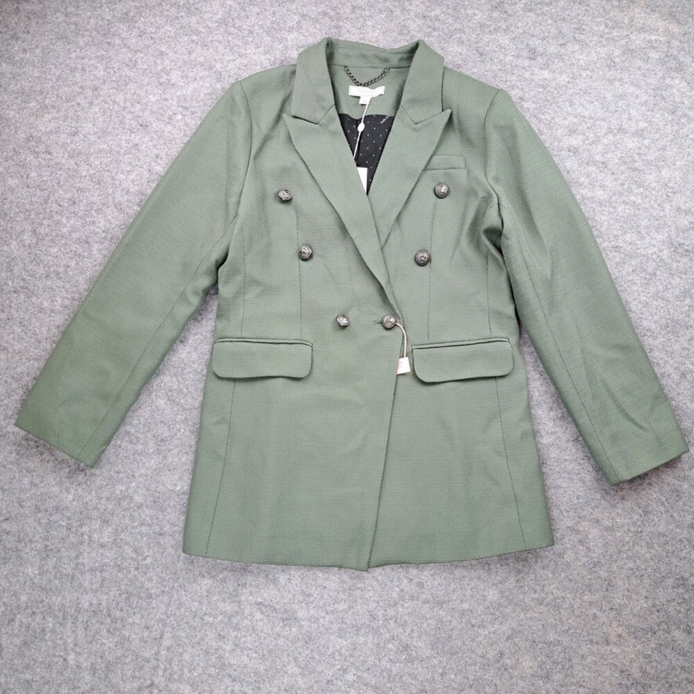 Belle and Bloom Blazer Womens Extra Large Green Double Breasted Princess Polina